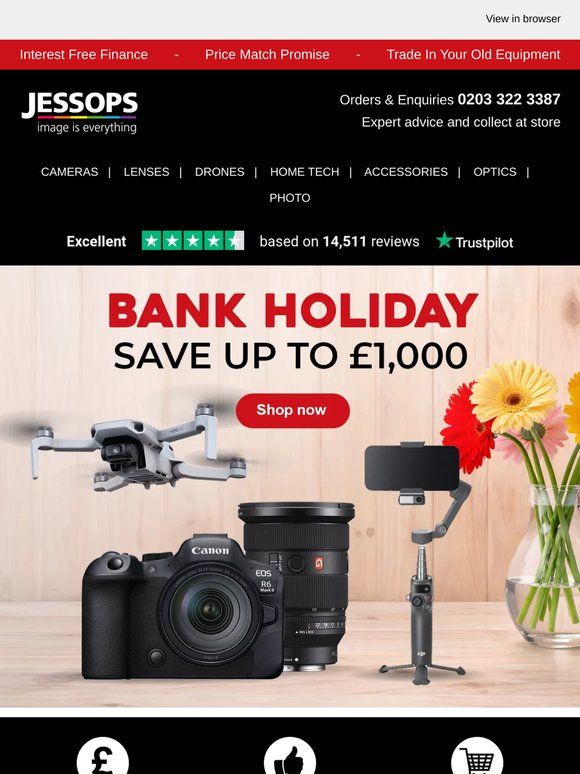🥳 Celebrate the bank holiday with fantastic savings!