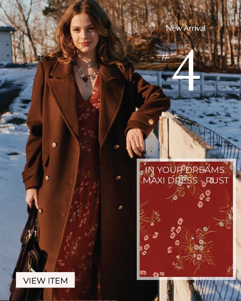 In your Dreams Maxi Dress - Rust