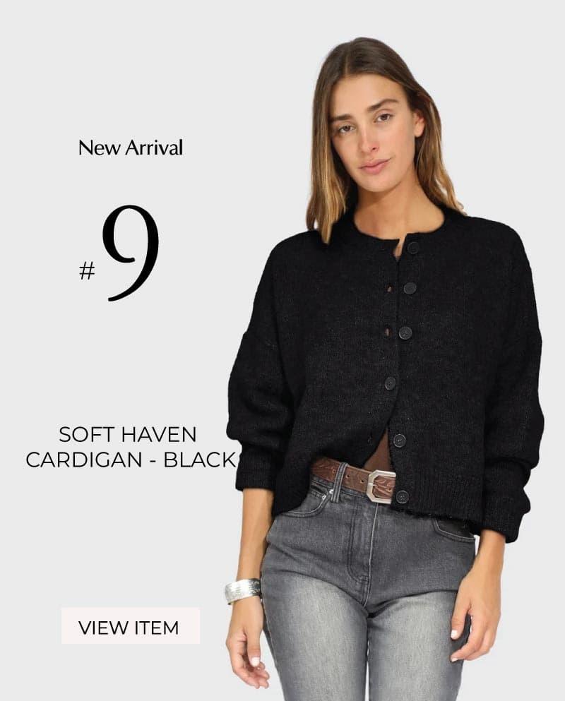 Soft Haven Cardigan - Black