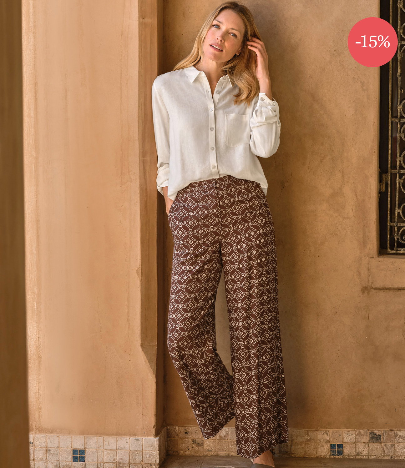 Chemise en mélange de lin