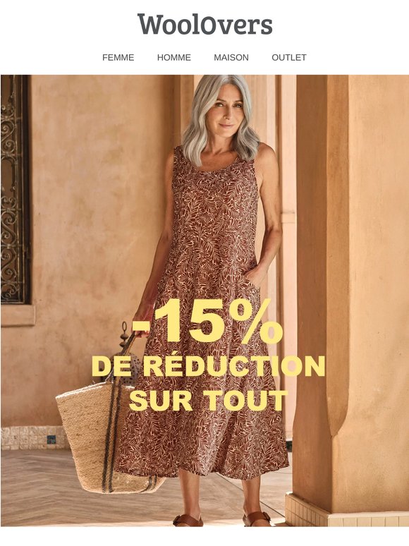 Offre valable jusqu'à ce soir | 15% de réduction sur tout