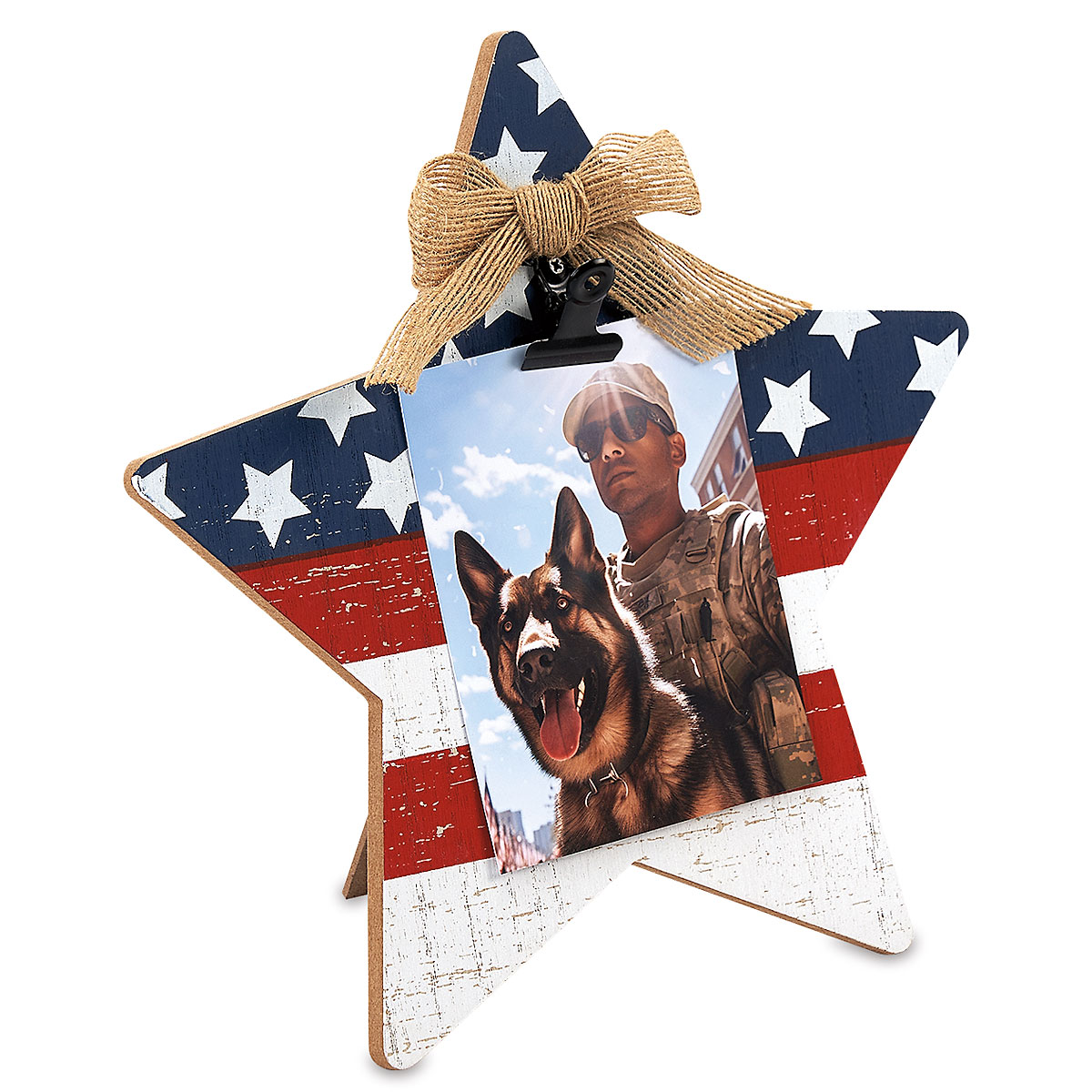 Image of Patriotic Star Picture/Note Display