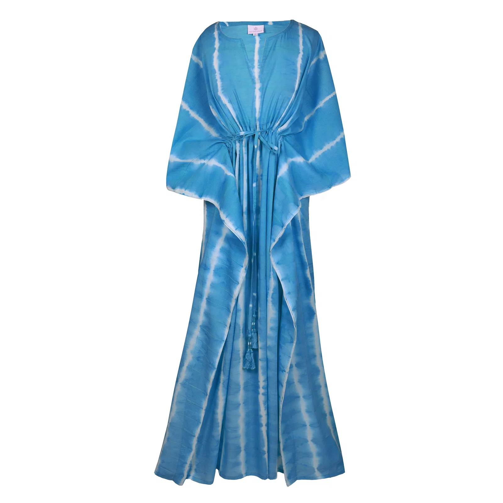 Image of Corsica Teal Tie-Dye Shibori Maxi 