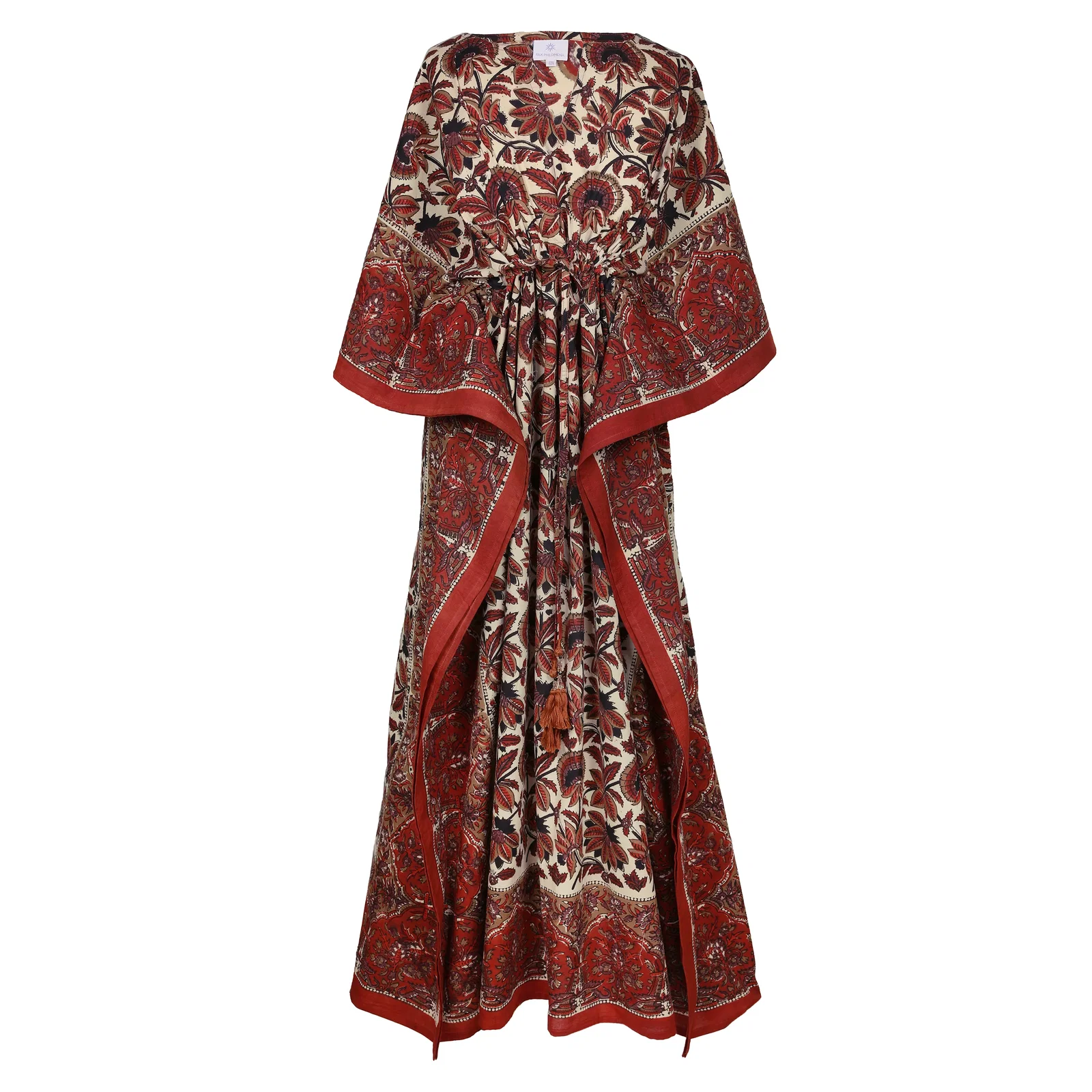 Image of Osborne Floral Maxi Kaftan Natural Dyes