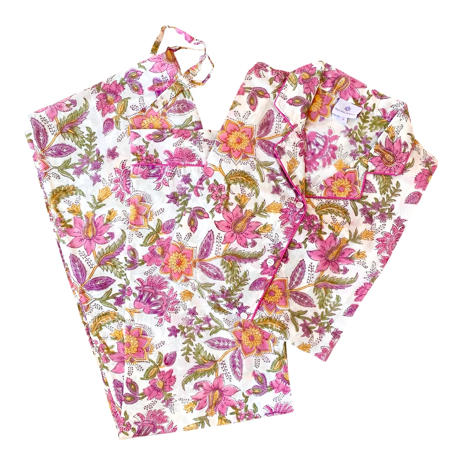 Image of Primrose Pink Floral Long Sleeve Pajamas