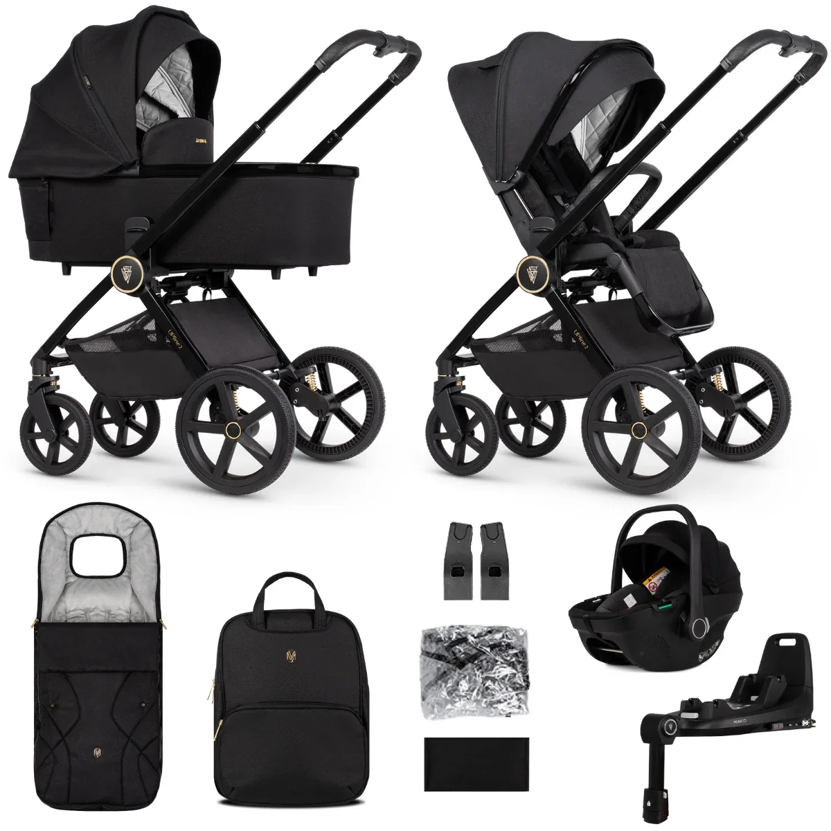 Image of Venicci Upline 2 Travel System + 360 Base Bundle