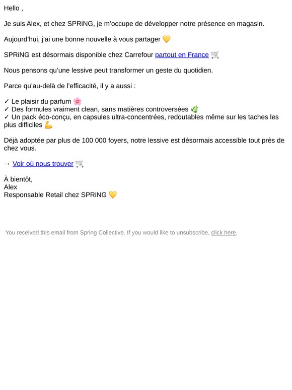 SPRiNG arrive chez Carrefour !! 🎉