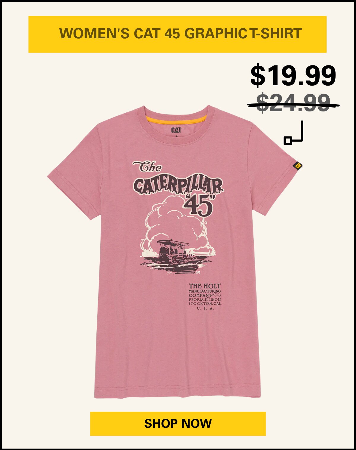 WOMEN'S CAT 45 GRAPHIC T-SHIRT