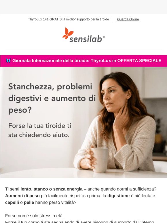 E se la tua stanchezza fosse legata alla tiroide? 🦋