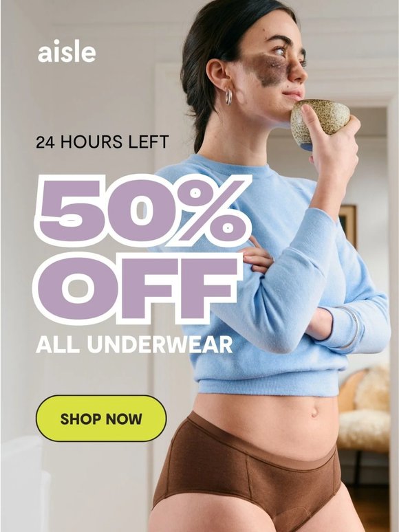 24 HRS LEFT ⏰ 50% Off All Underwear