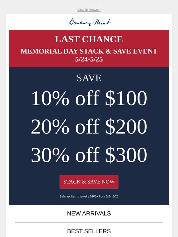 Last Chance to Save up to 30% Off.