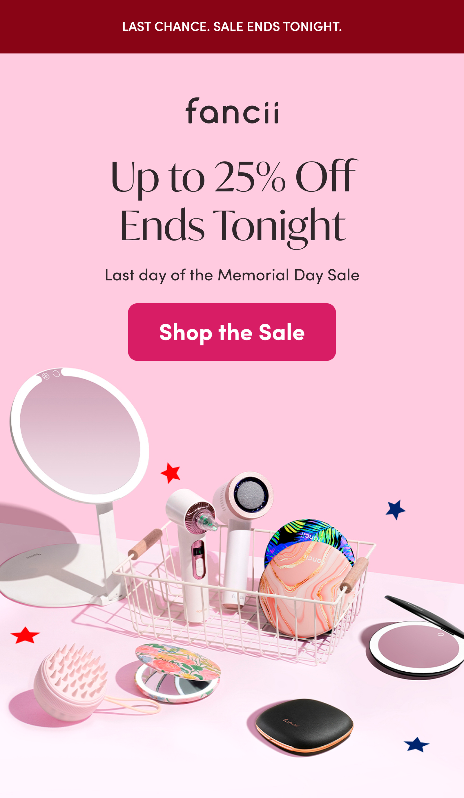 Upto 25% Off ends tonight