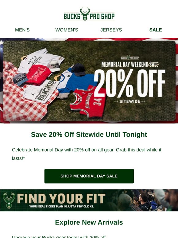 It's Memorial Day - Take 20% Off Sitewide!
