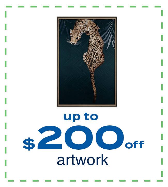 up to $200 off artwork