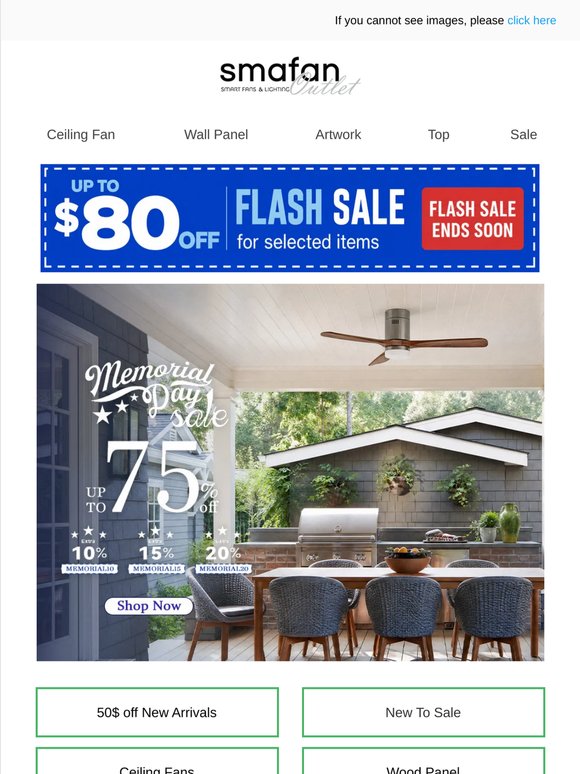 — 🔥 Memorial Day Flash Sale: Up to 75% OFF + Extra Discounts Inside
