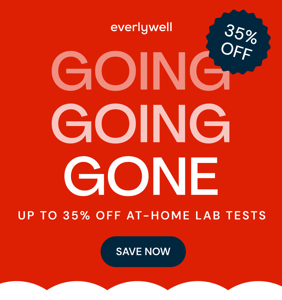 up to 35% OFF at-home lab tests