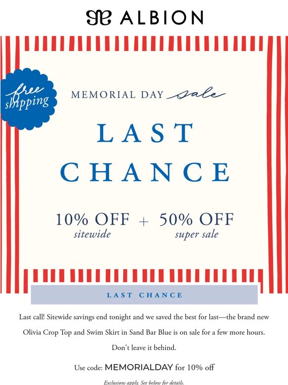 Ends TONIGHT 🚨 SALE