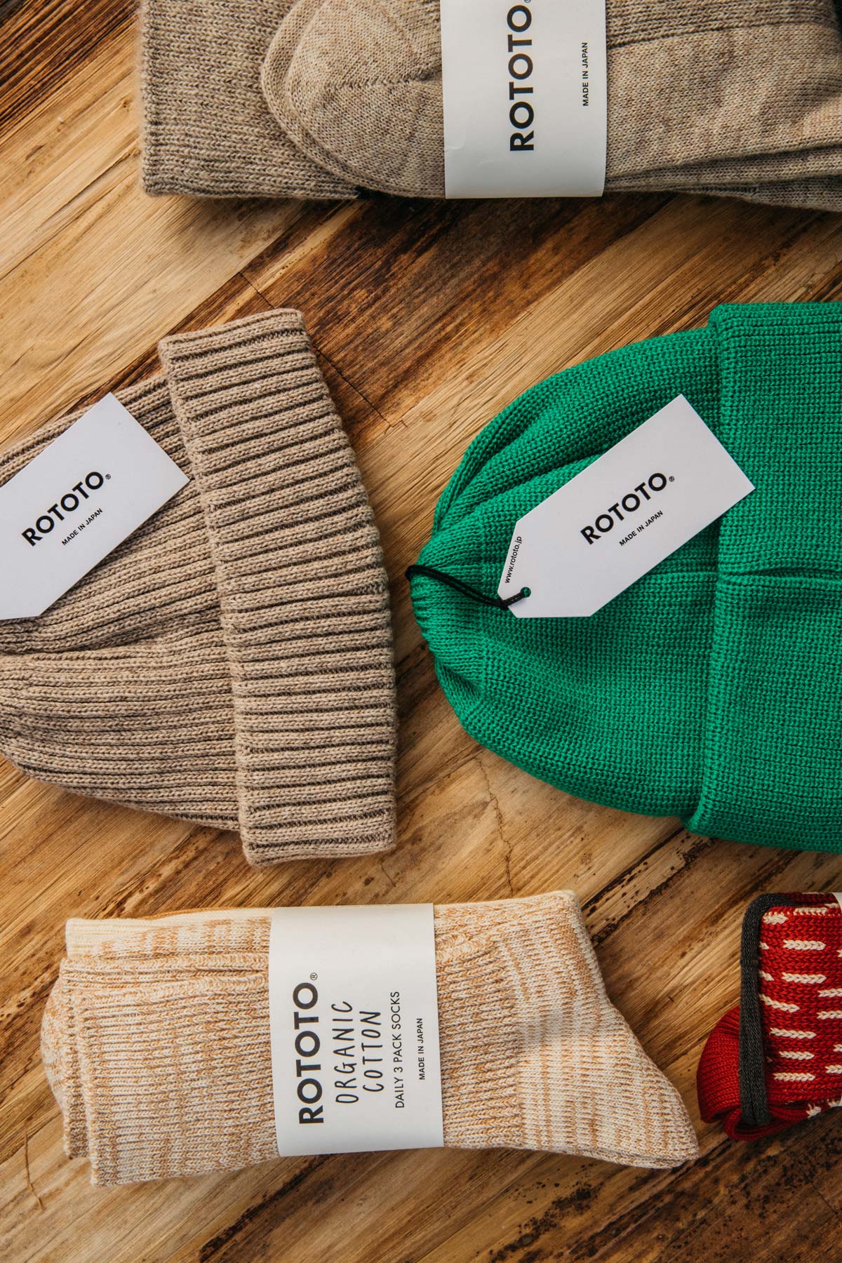 ROTOTO socks and beanies
