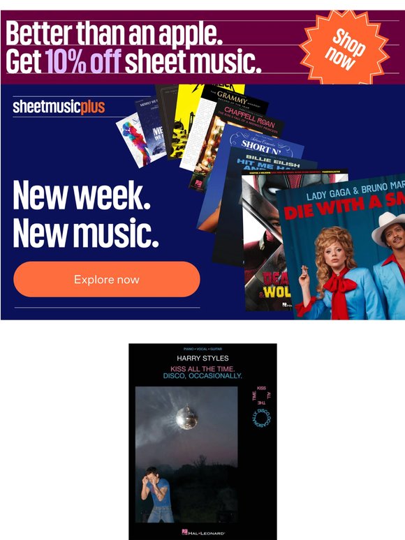 Just in: new sheet music to love