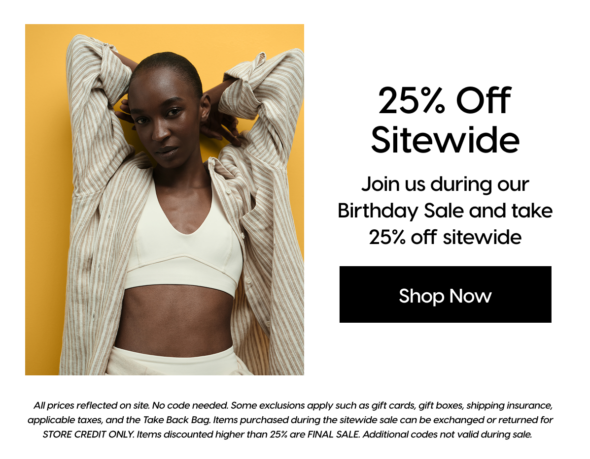 25% off Sitewide