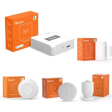SONOFF ZBBridge-Pro Smart Zigbee3.0 Bridge with 4 SNZB Sensors APP Wireless Remote Controller Smart Home Bridge Work with Alexa Google Home Voice Control