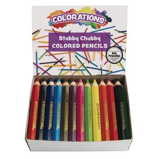 Image of Colorations® Stubby Chubby Colored Pencils - Set of 48