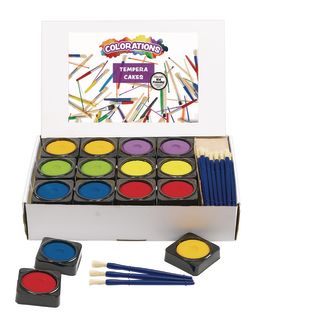 Image of Colorations® 36 Individual Tempera Cake Classroom Pack