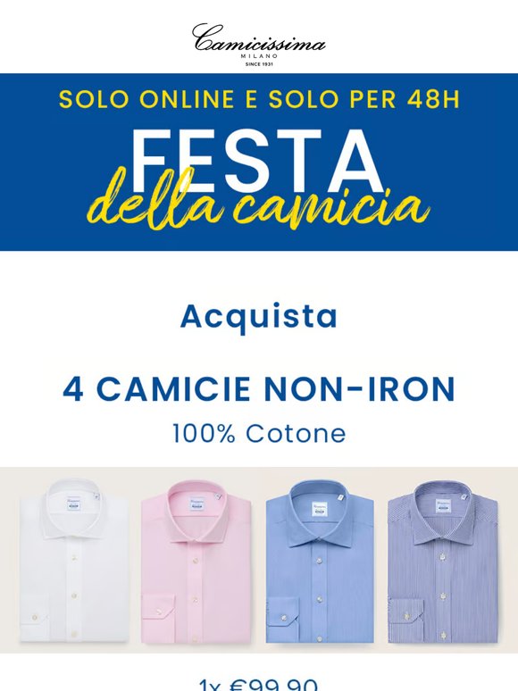 Inizia la Festa della Camicia!