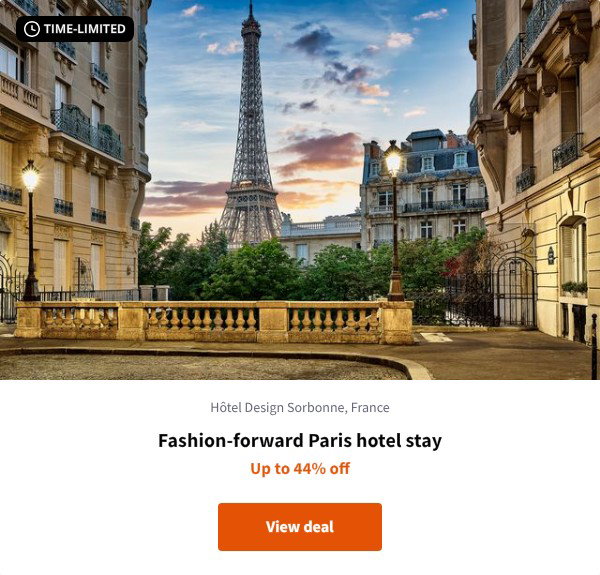 Fashion-forward Paris hotel stay