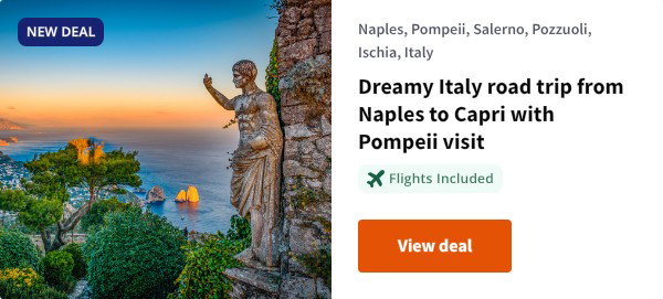 Dreamy Italy road trip from Naples to Capri with Pompeii visit