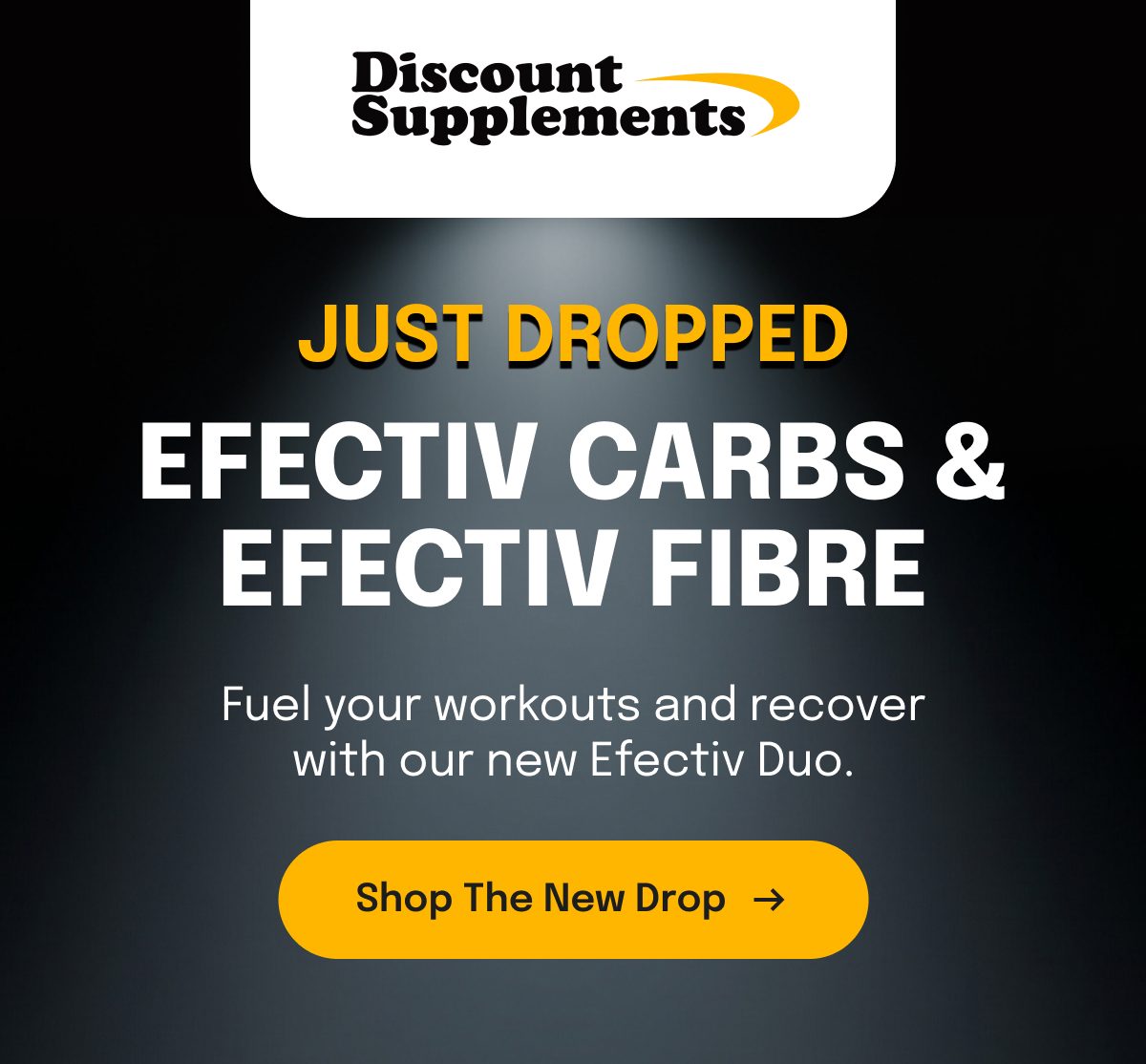 Just dropped: Efectiv carbs & Efectiv fibre. Fuel your workouts and recover with our new Efectiv duo.