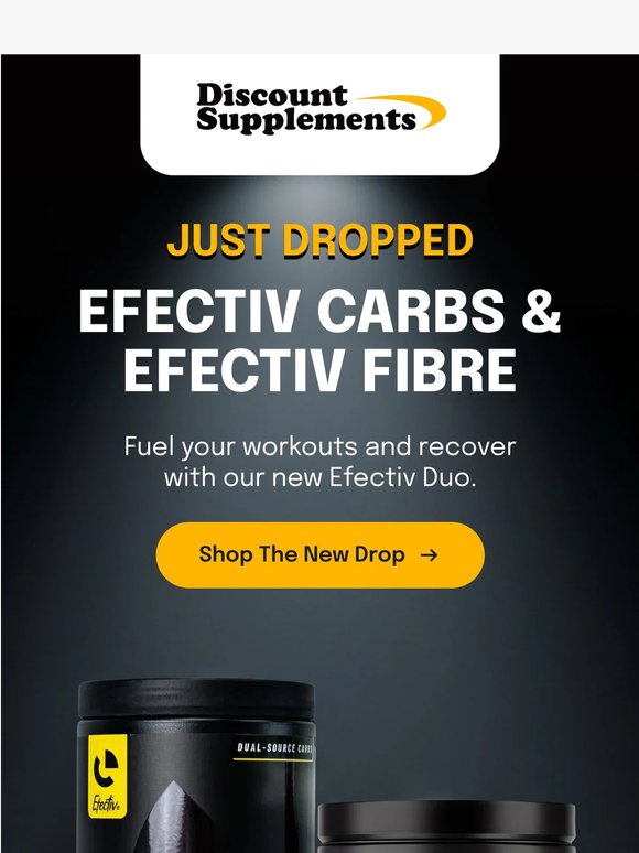 New from Efectiv: Carbs + Fibre 🔥