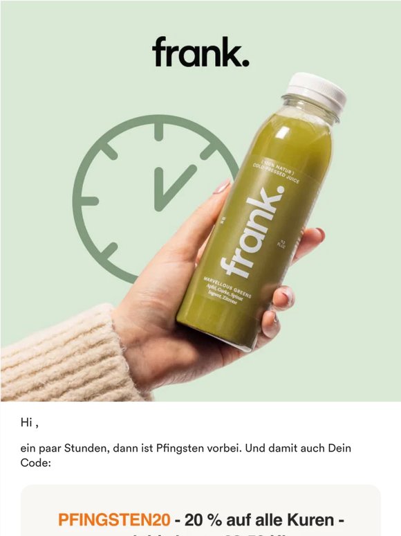 Nicht meckern, falls Du's heute Nacht vergisst.