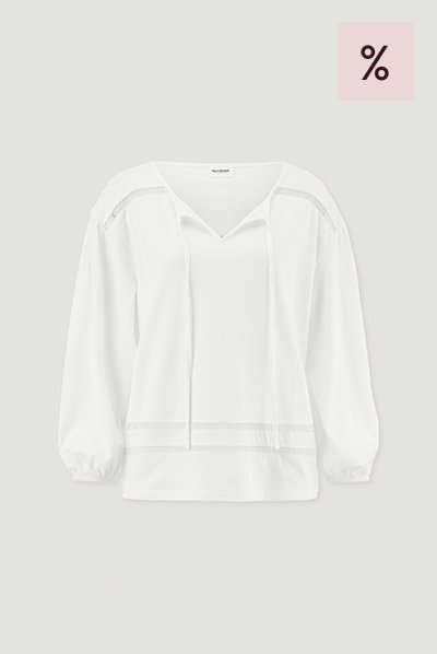 Bohemian Lace Longsleeve Oversize aus reiner Bio-Baumwolle