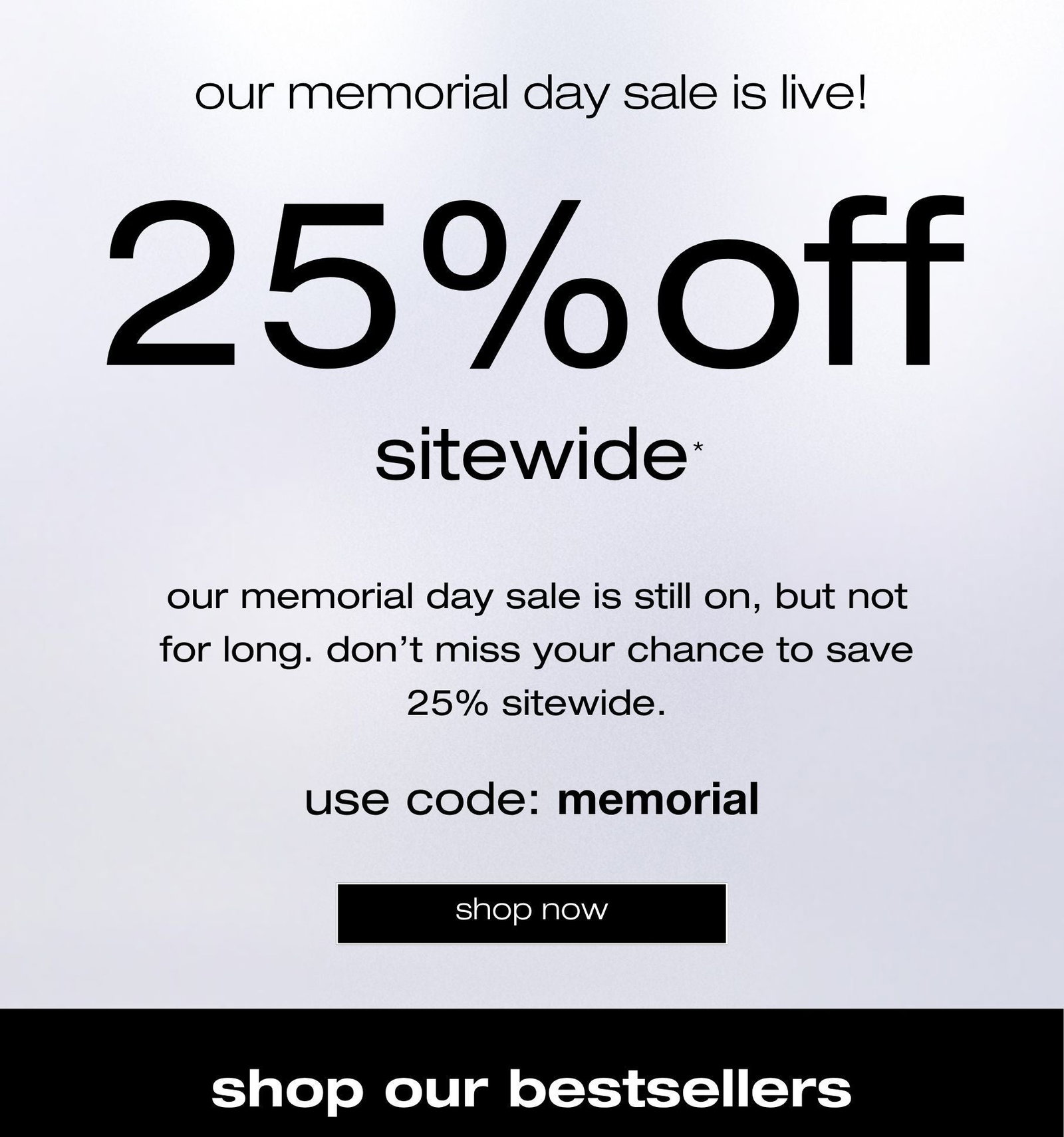 shop our memorial day sale
