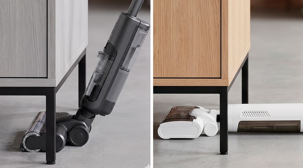 Anti-tangle roller in the Floor Washer
