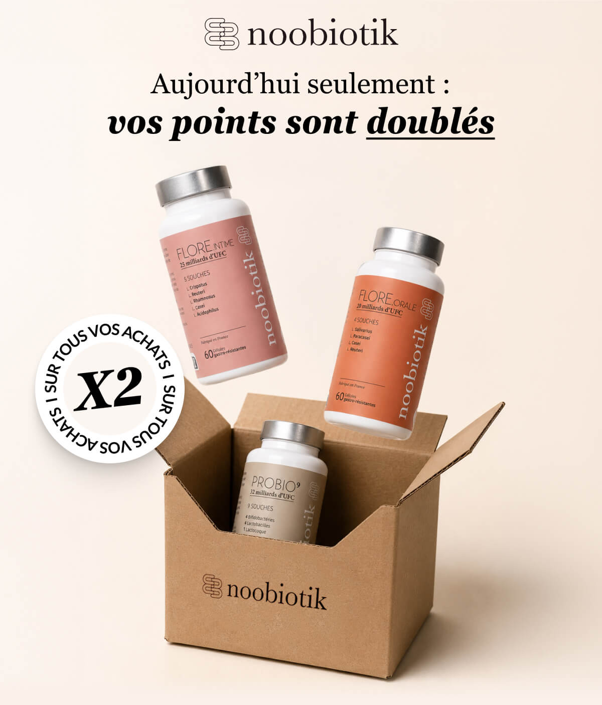 Aujourd’hui seulement : vos points sont doublés