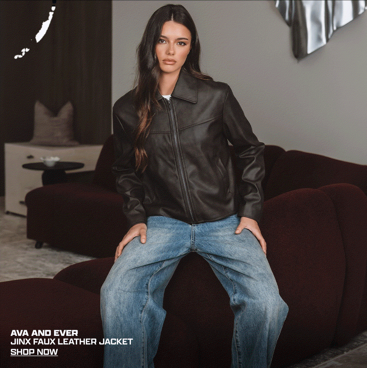 Ava And Ever Jinx Faux Leather Jacket