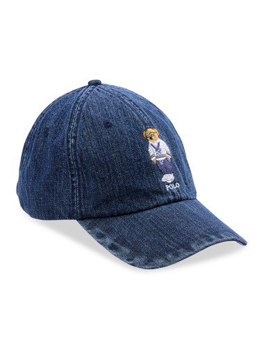 Denim Bear Cap