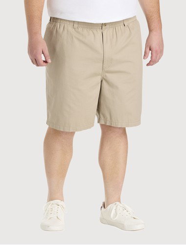 Elastic-Waist Cotton Shorts