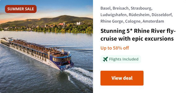 Stunning 5* Rhine River fly-cruise with epic excursions