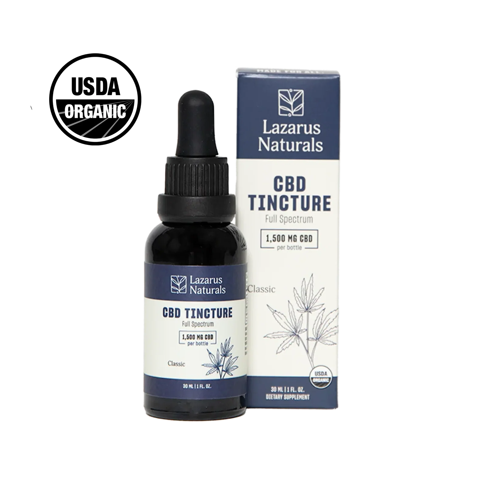 Image of ORGANIC CBD TINCTURE, 50MG/ML