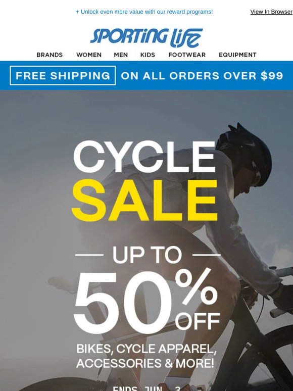 Our Cycle Sale Is Here: Up to 50% Off!