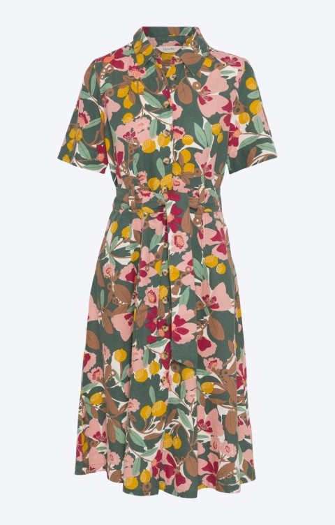 Ladies Lily & Me Carnival Linen Rich Dress