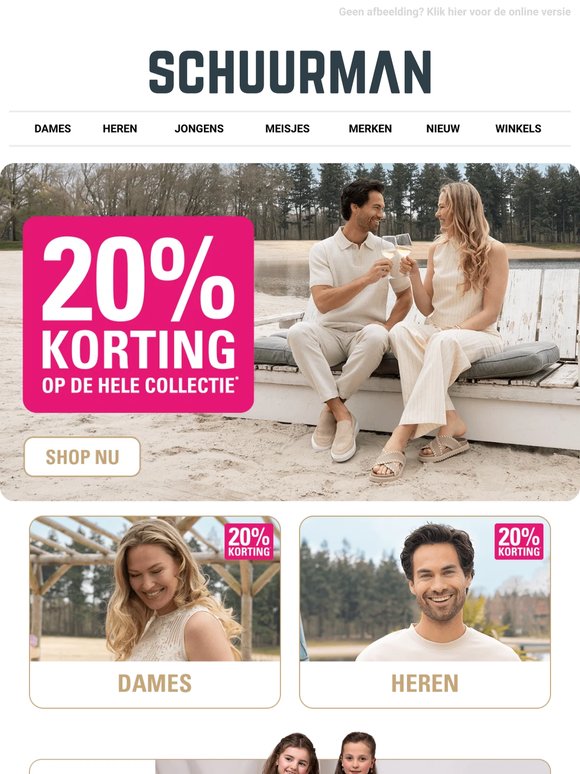 Jouw favoriete merken: nu met 20% korting 🌸