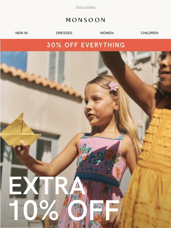 IT'S HERE! EXTRA 10% OFF
