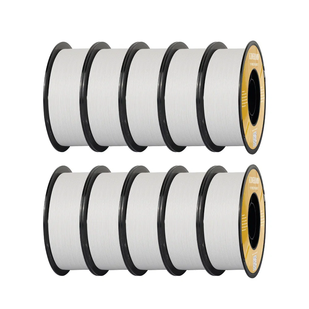 10Rolls Matte White PLA