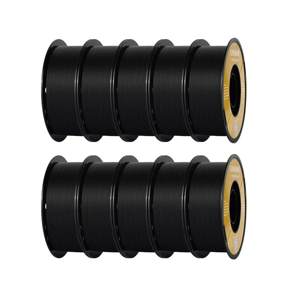10Rolls Matte Black PLA