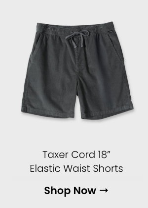 Taxer Cord 18" Elastic Waist Shorts