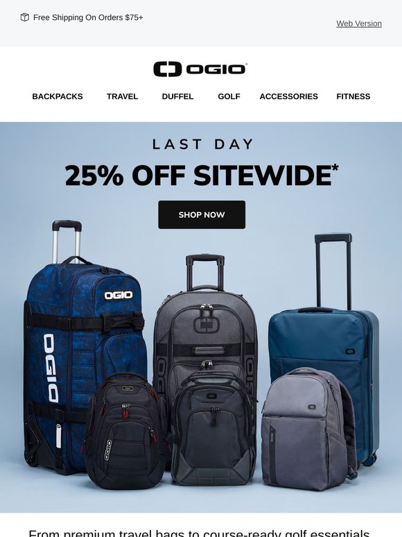 ENDS TONIGHT: 25% Off Sitewide